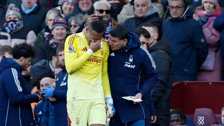 Nottingham Forest goalkeeper John Victor leaves the pitch in tears after serious mistake - Ảnh 2