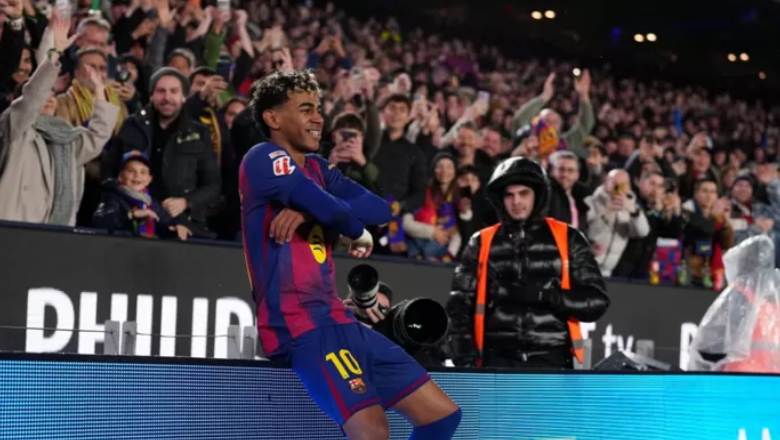 Lamine Yamal&rsquo;s stunning bicycle kick sends Barcelona back to the top - Ảnh 2