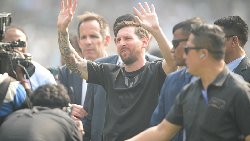 Lionel Messi gets a huge welcome from fans on his return to India